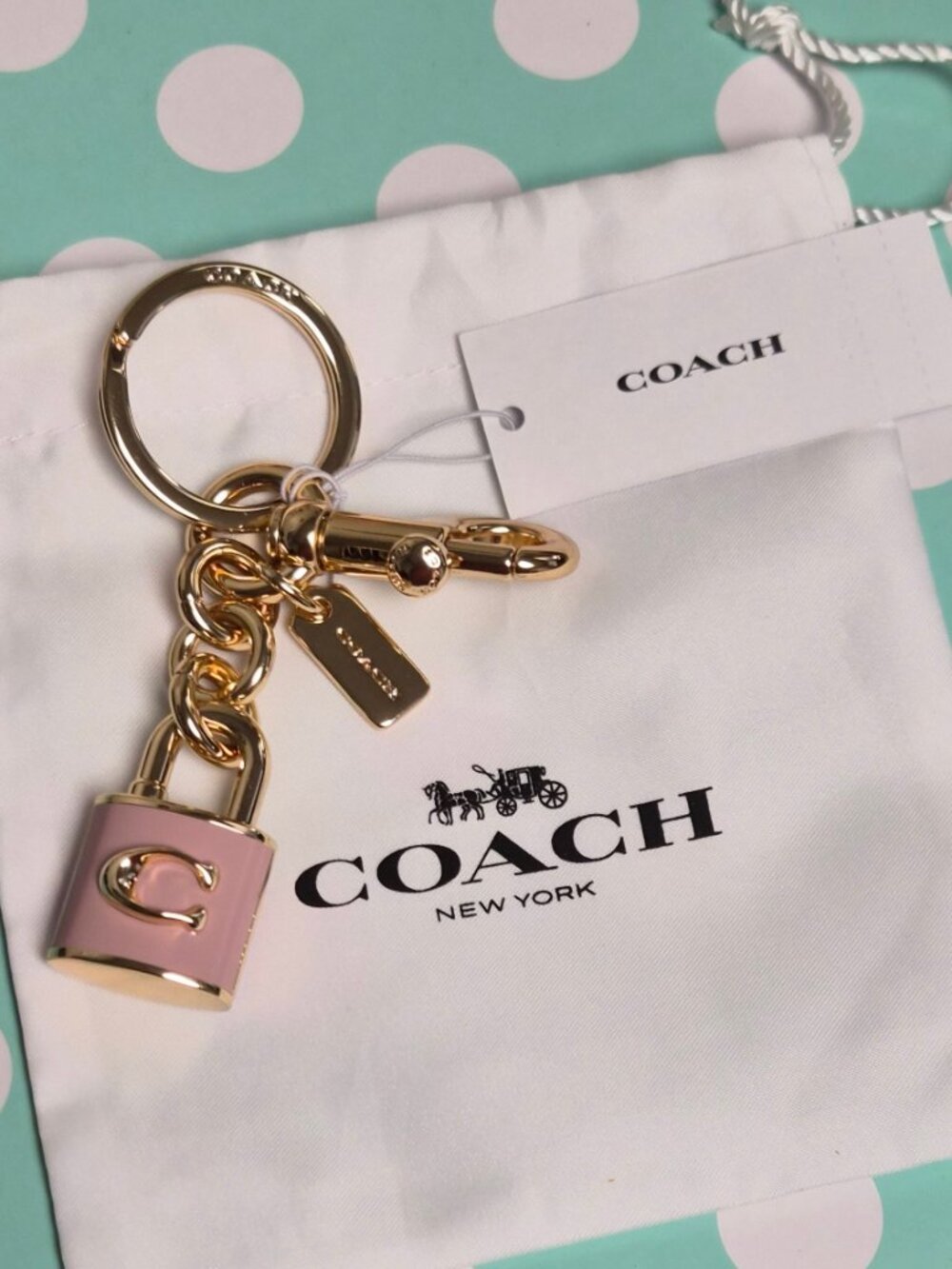 Coach Lock Collectible Bag Charm CEF95